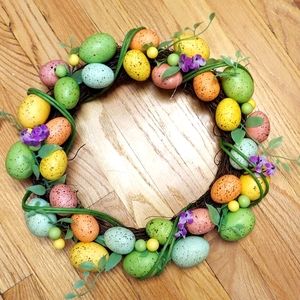 Easter egg wreath. Nwot.